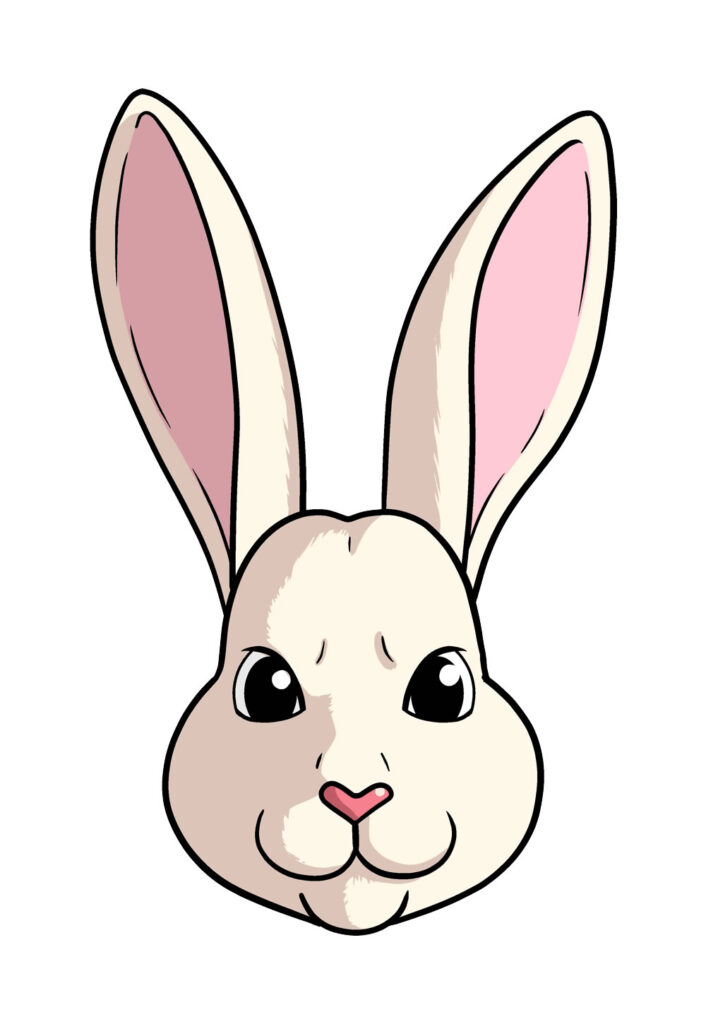 Molde de Rosto de Coelho