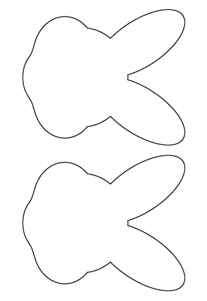 Molde de rosto de coelho