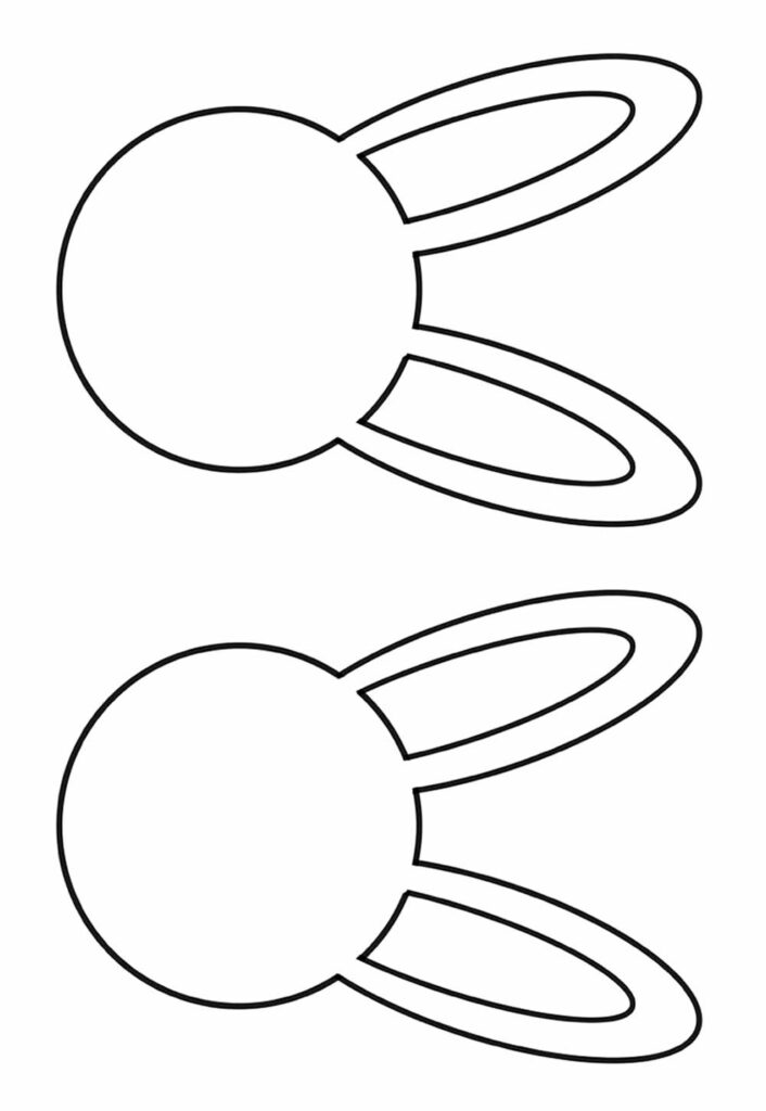 Molde de rosto de coelhos