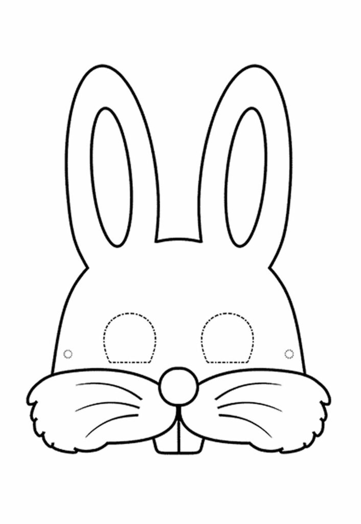 Molde de rosto de coelho