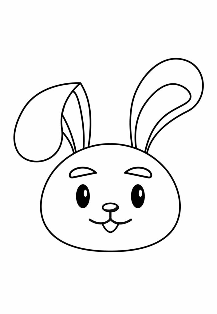 Rosto de coelhiinho - Molde