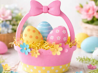 Molde de Cestinha de Páscoa para Imprimir