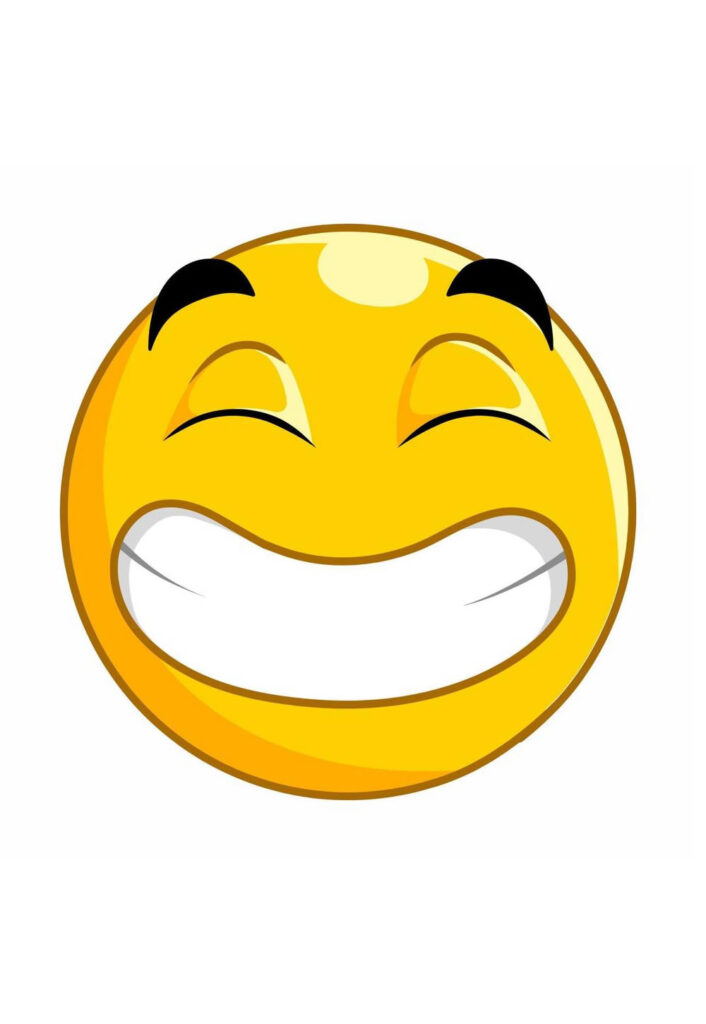 Molde de Emoji Sorrindo