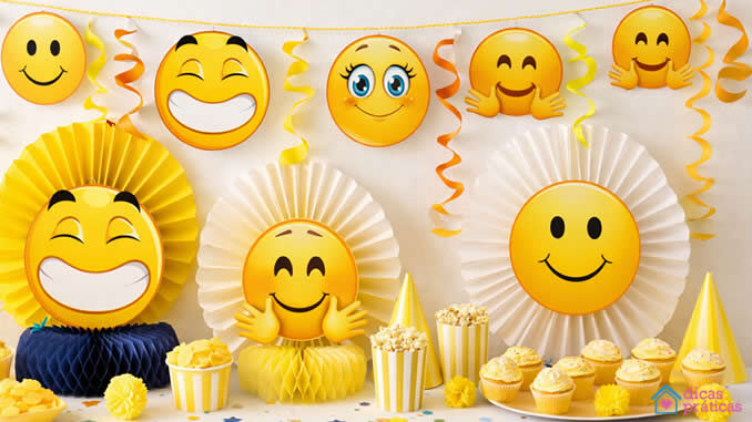 Moldes de Emoji para Enfeites para Decoração