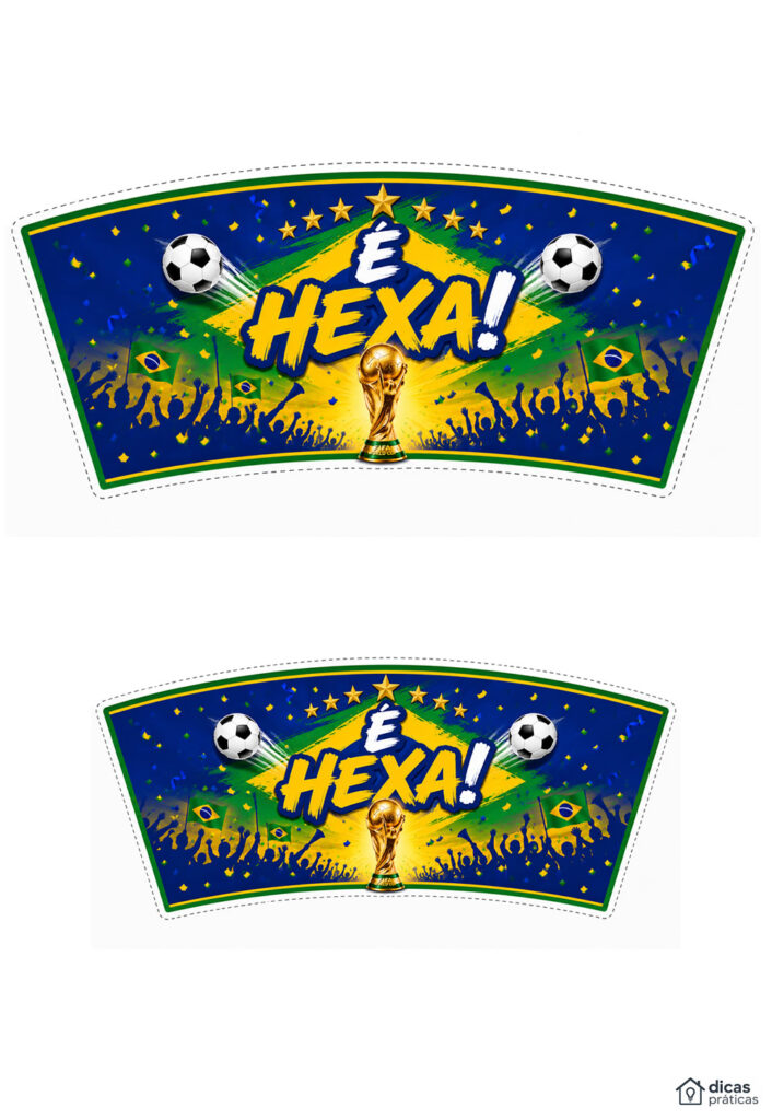 Molde Brasil Copa do Mundo - Rótulos