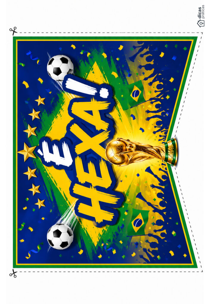 Molde Brasil Copa do Mundo