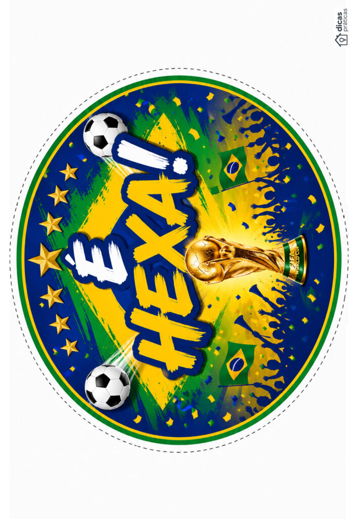 Molde Brasil Copa do Mundo