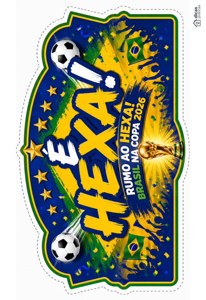 Molde Brasil Copa do Mundo