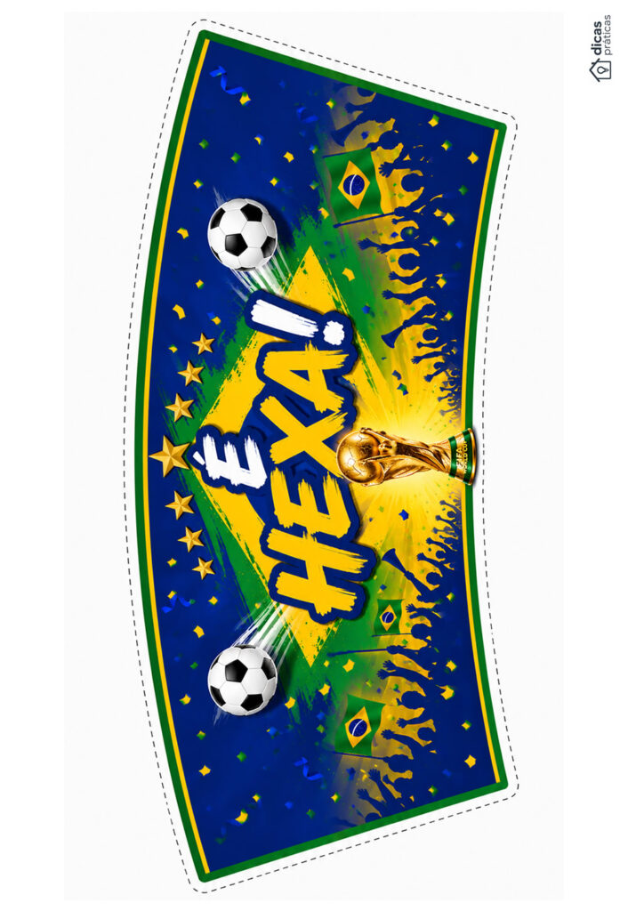Molde Brasil Copa do Mundo