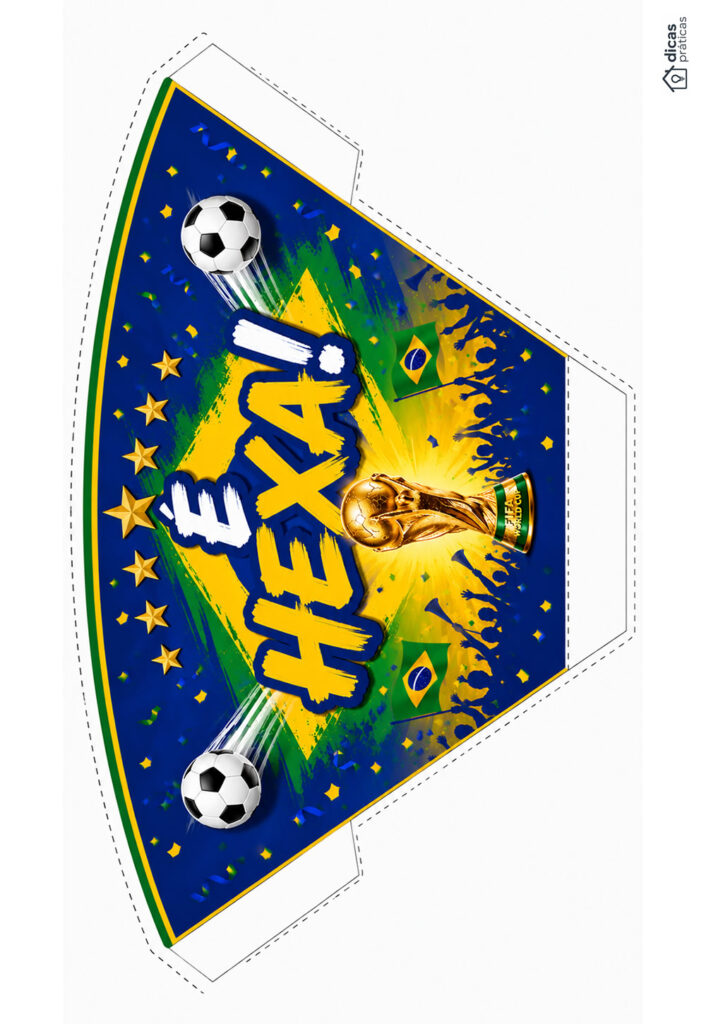 Molde Kit Festa - Brasil Copa do Mundo