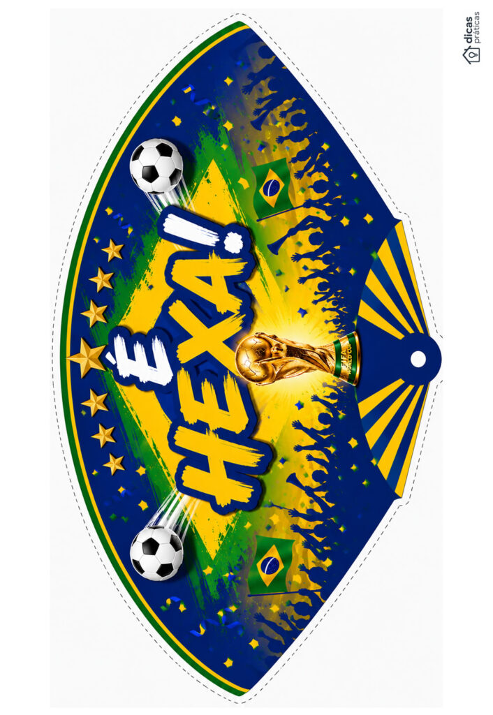 Molde Kit Festa - Brasil Copa do Mundo