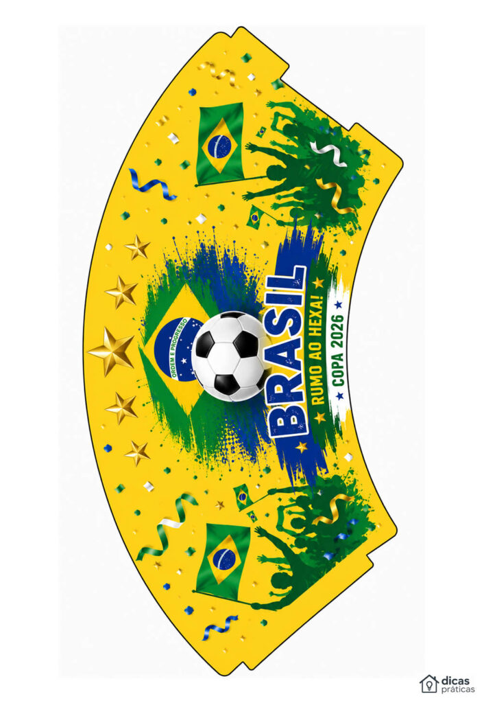 Wrapper Cupcake Brasil Copa