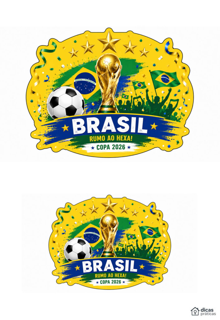 Moldes do Brasil para Copa para Imprimir