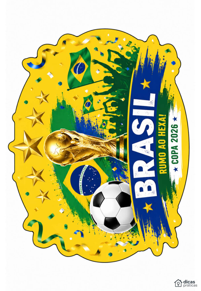 Moldes do Brasil para Copa para Imprimir
