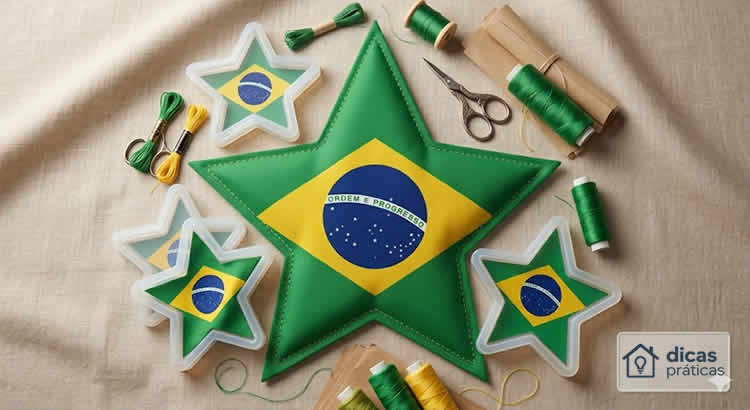 Estrela do Brasil em Tecido