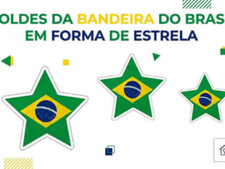 Bandeira do Brasil em Formato de Estrela