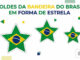 Bandeira do Brasil em Formato de Estrela