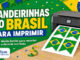 Moldes de Bandeirinhas do Brasil para Imprimir