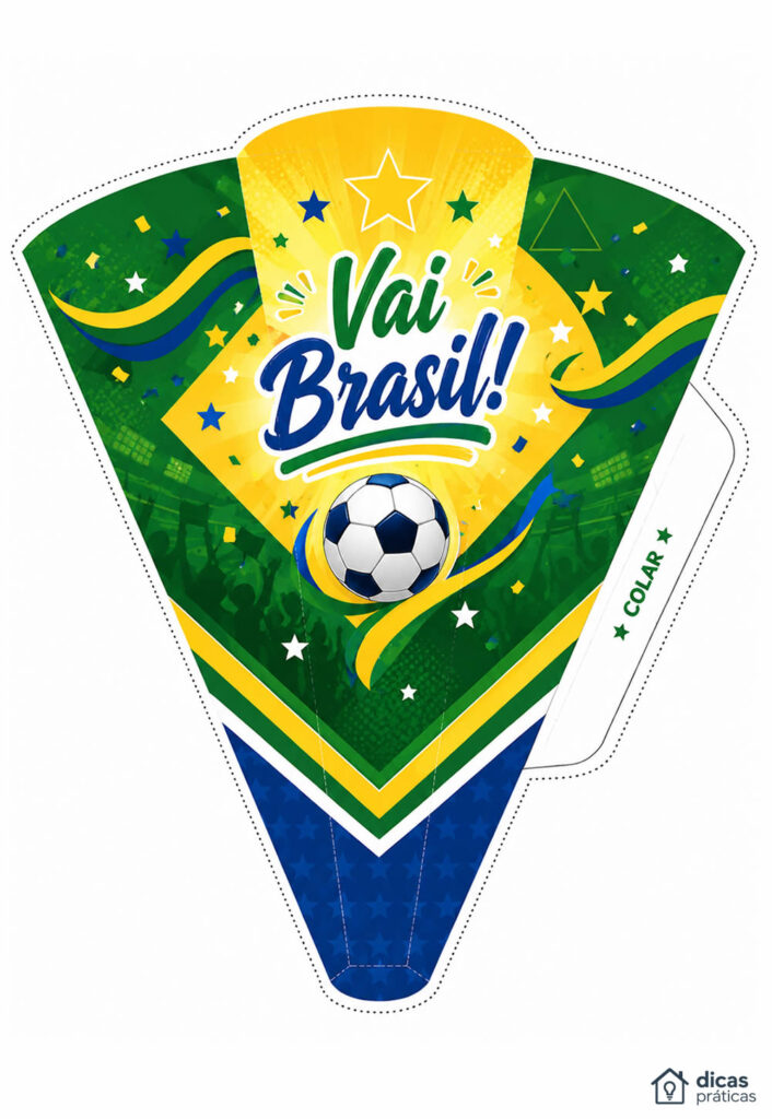 Cone de Doces do Brasil para Copa