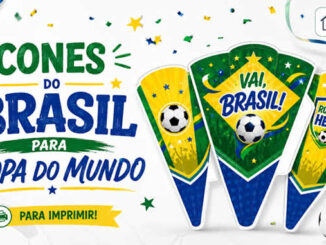 Cones de Doces do Brasil para Copa do Mundo