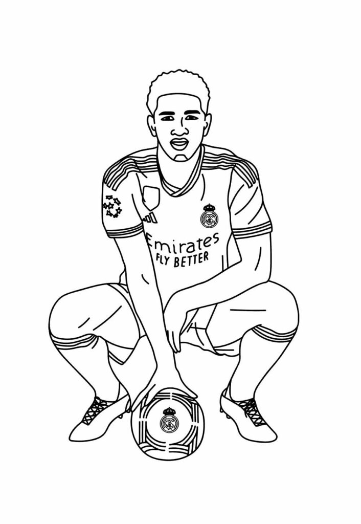 Desenho da Copa do Mundo para colorir