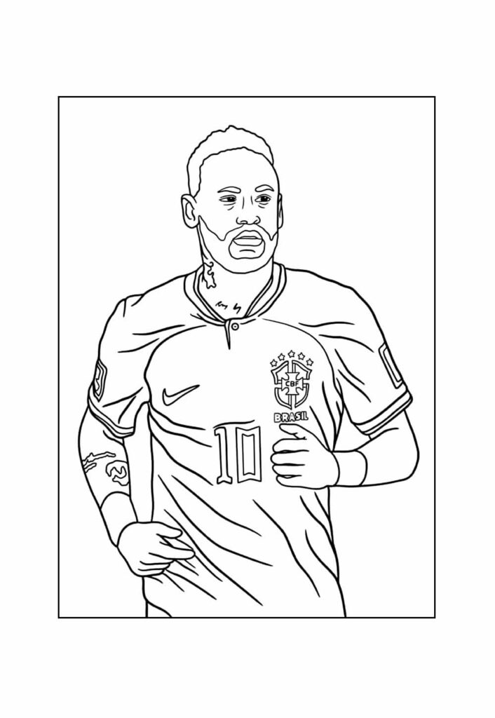 Desenho Neymar Colorir