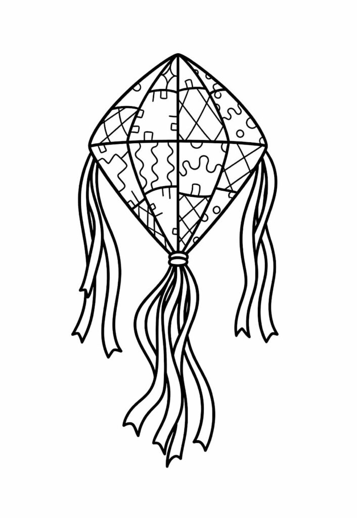 Desenho de Balão de São João