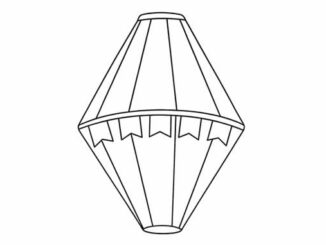 Desenho de Balões Juninos