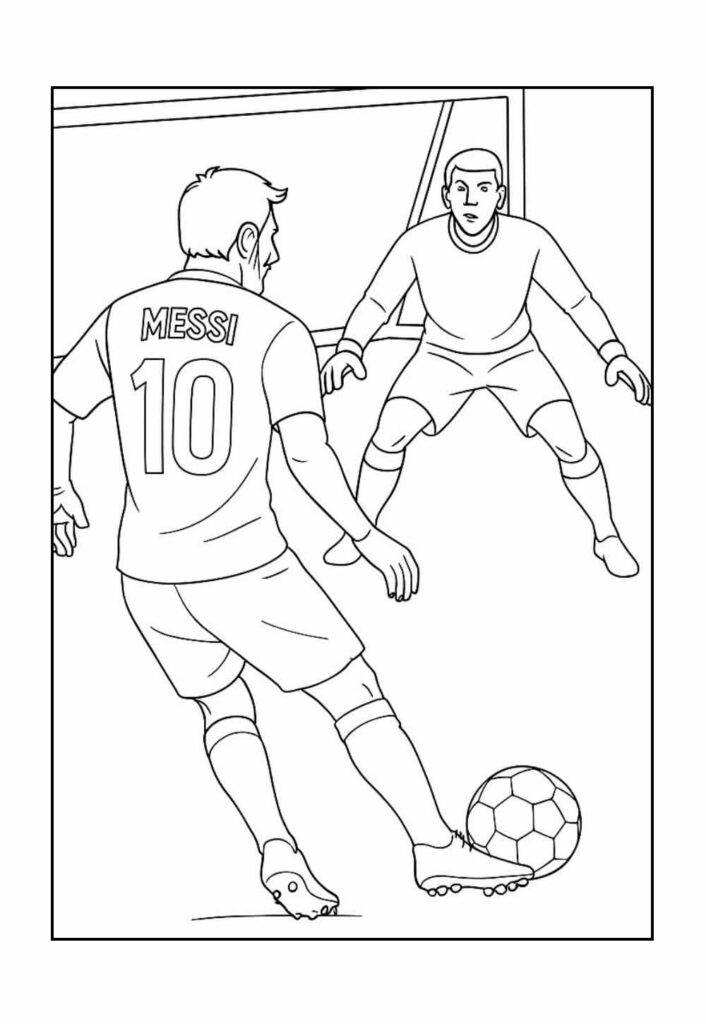 Desenho de Goleiro para pintar