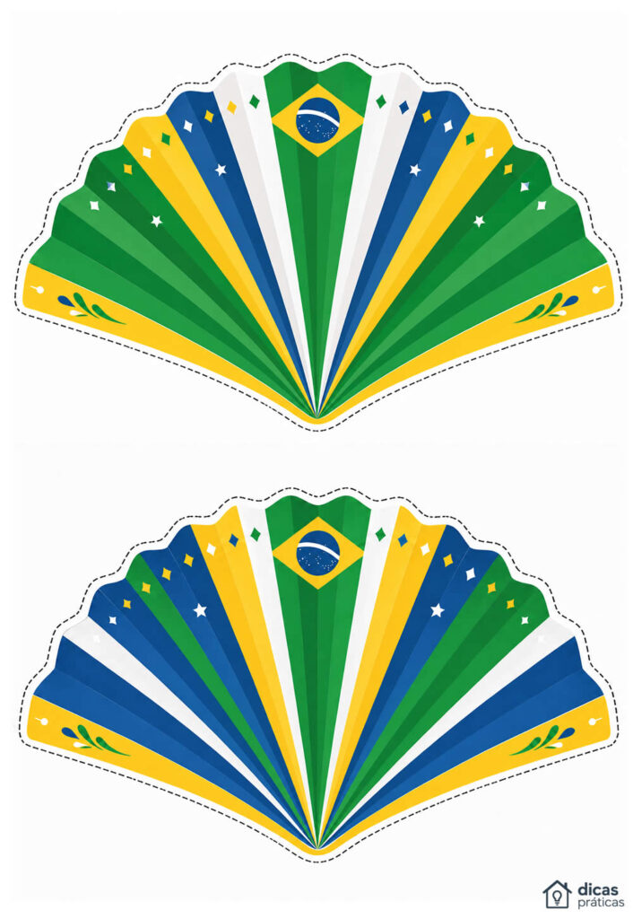 Leques do Brasil para Imprimir