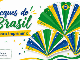 Moldes de Leques do Brasil para Imprimir