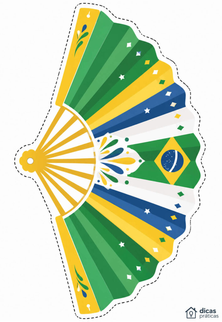 Leque Molde Brasil