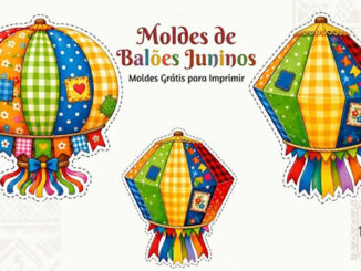 Moldes de Balão Junino