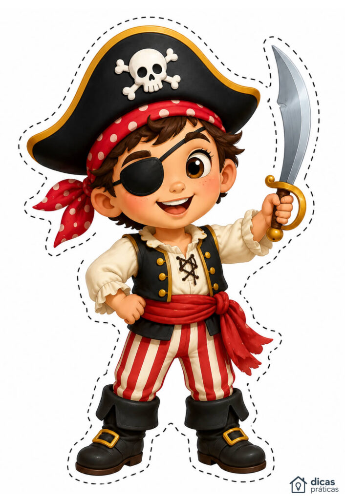 Molde Grande de Pirata