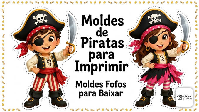 Moldes de Piratas para Imprimir