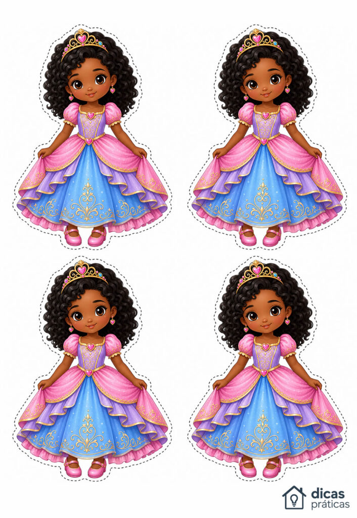 Molde de Princesas para Imprimir