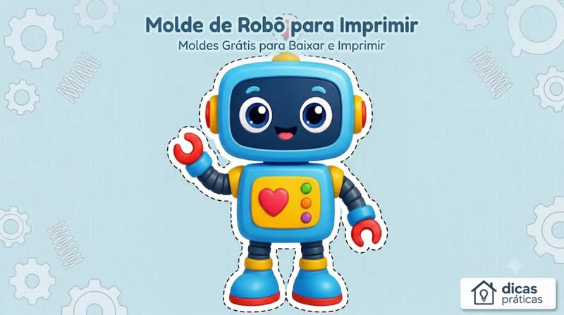 Molde de Robôs para imprimir