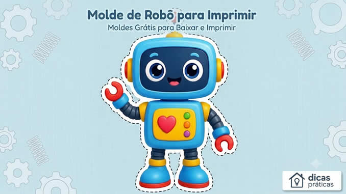 Molde de Robôs para imprimir