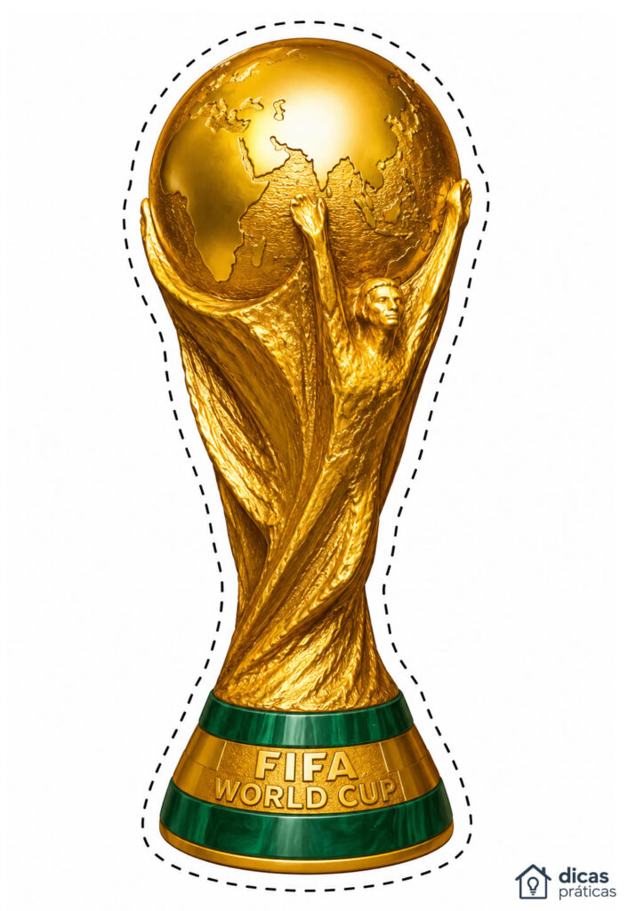 Taça da Copa do Mundo para Imprimir