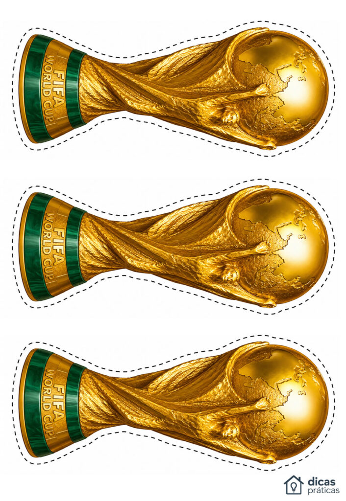 Taças da Copa do Mundo para Imprimir