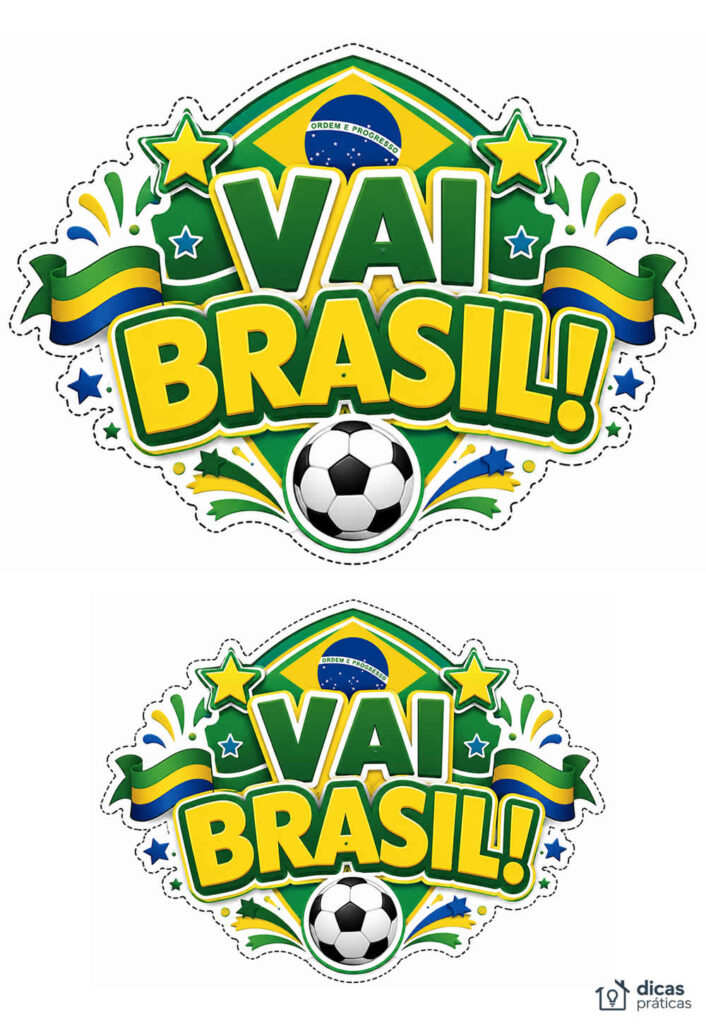 Topo de Bolo do Brasil para Copa