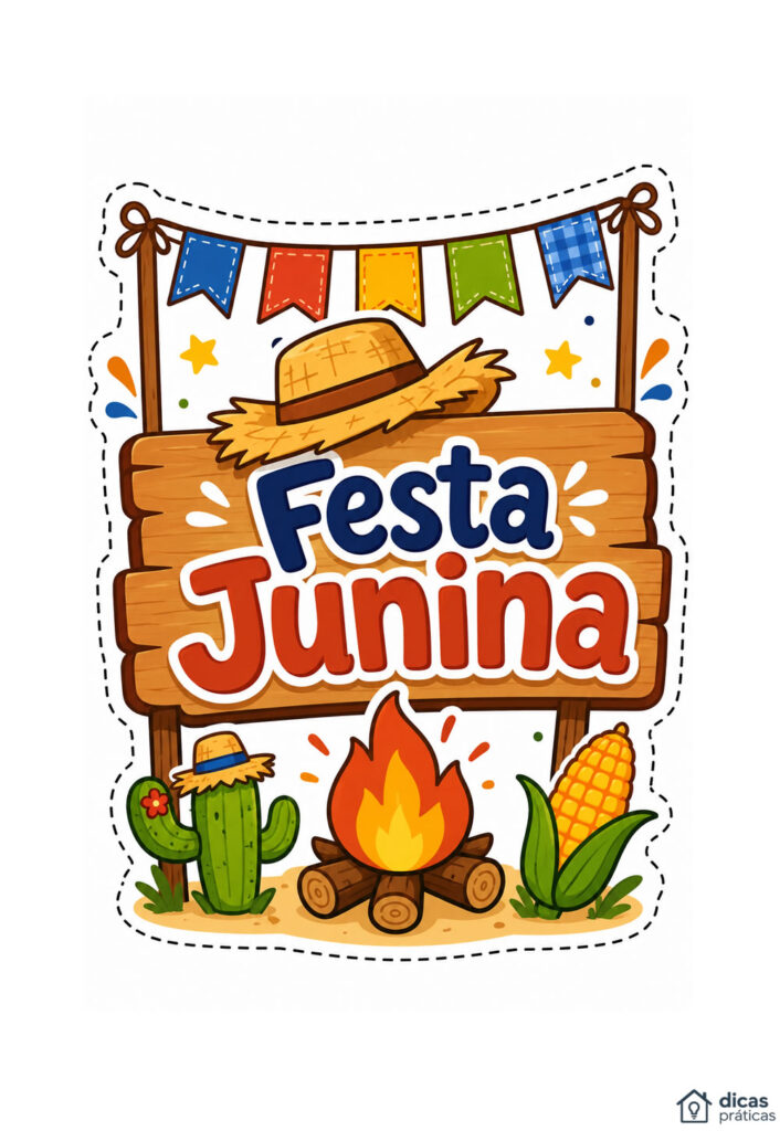 Topo de Bolo - Festa Junina