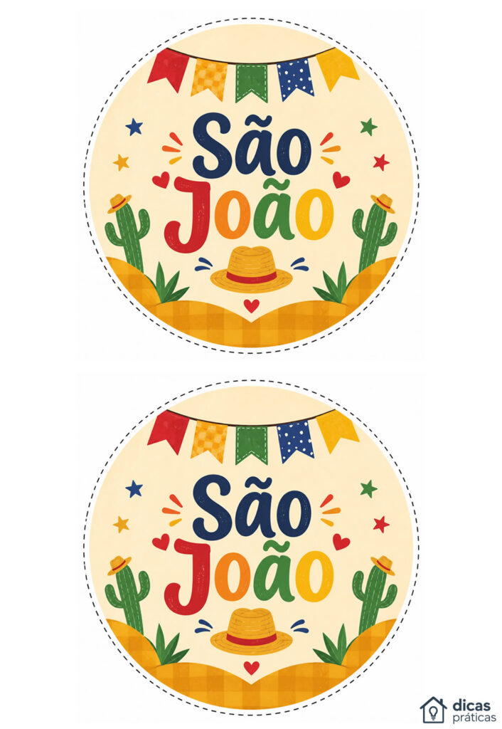 Topo de Cupcake Junino