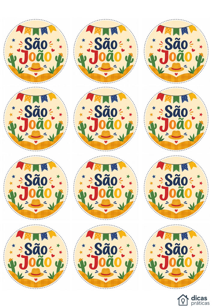 Moldes de Topos de Cupcakes Juninos