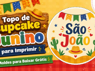 Topos de Cupcakes Juninos para Imprimir