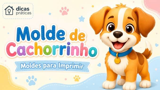 Moldes de Cachorrinho para Imprimir