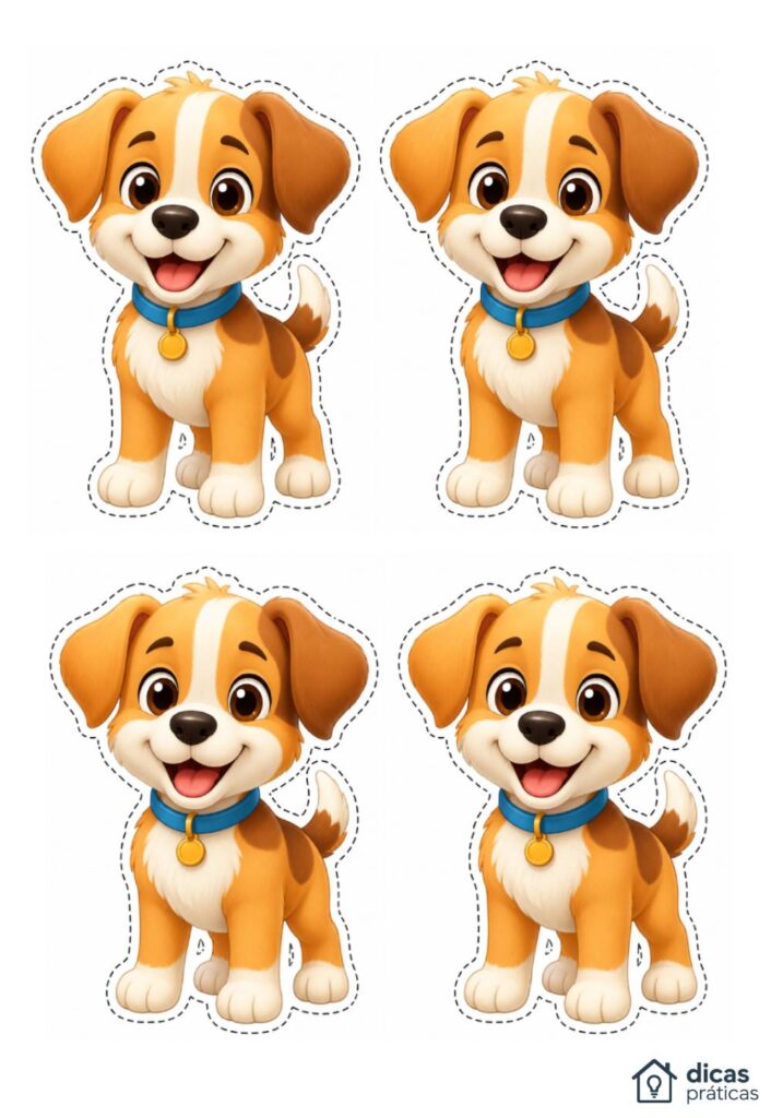 Moldes Pequenos de Cachorrinho