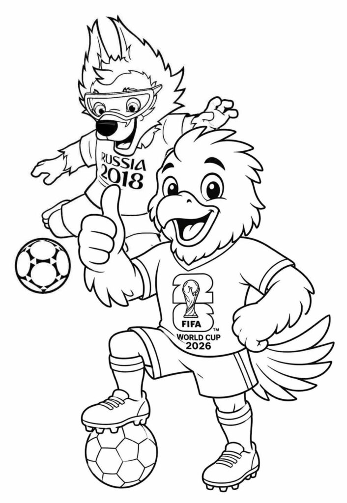 Desenho Mascote Copa do Mundo