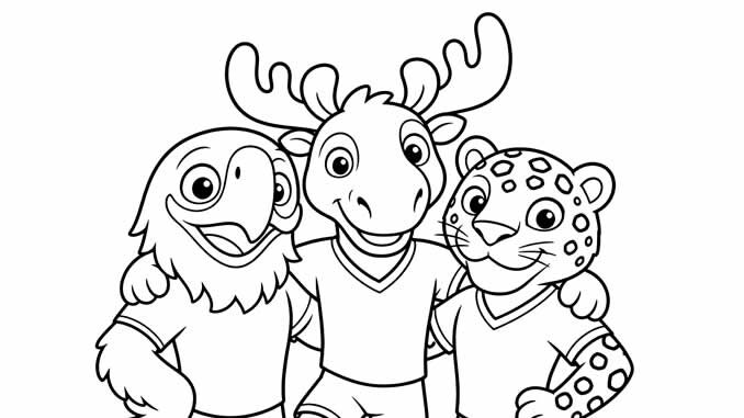 Desenhos Mascotes Copa do Mundo