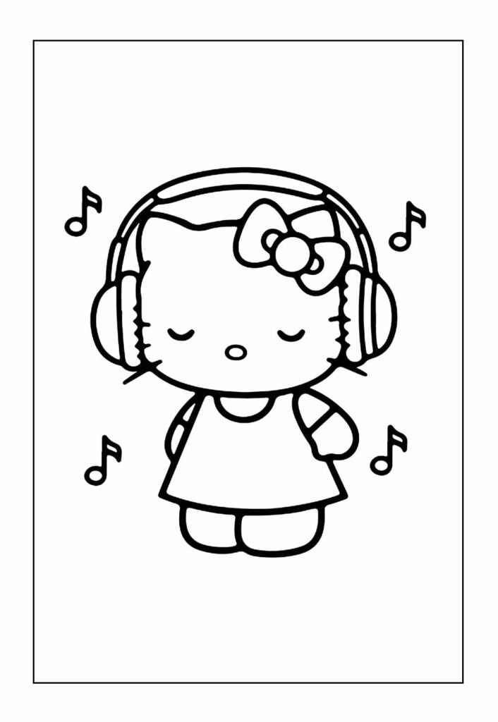 Colorir Hello Kitty